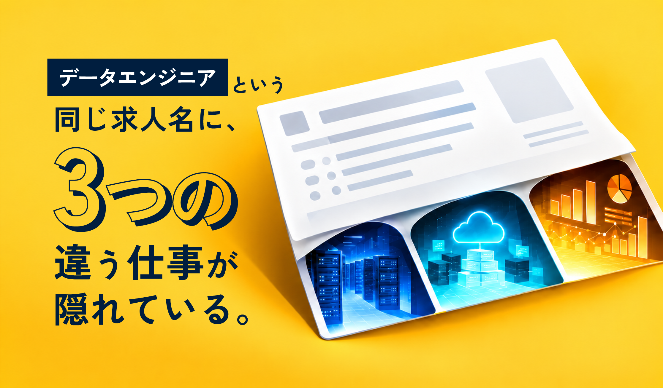 「データエンジニア」という同じ求人名に、3つの違う仕事が隠れている　──自分に合う求人の“中身”を見抜き、刺さる志望動機を書く｜データエンジニア転職術